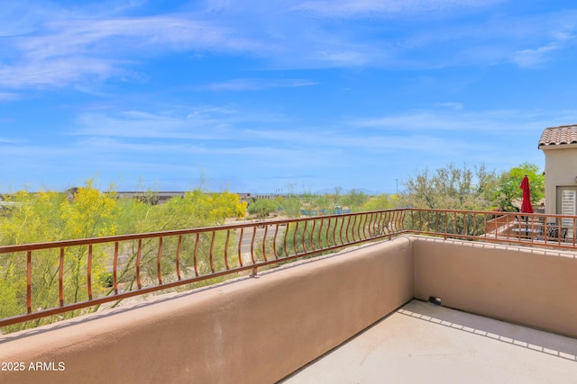view of balcony