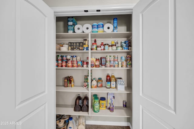 view of pantry