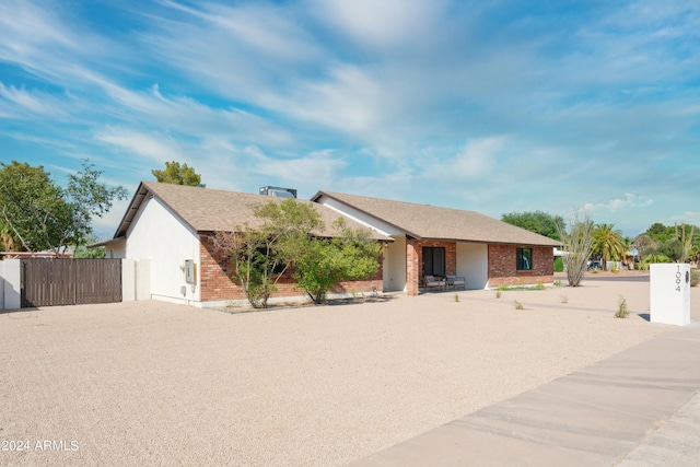 view of ranch-style home