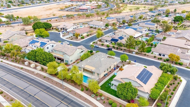 aerial view featuring a residential view