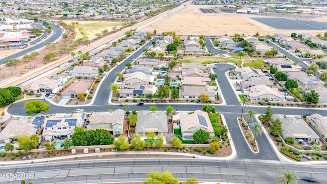 birds eye view of property featuring a residential view