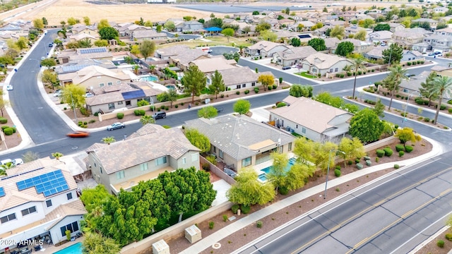 drone / aerial view with a residential view