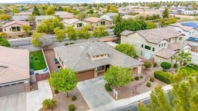 drone / aerial view featuring a residential view