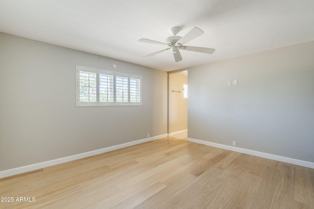 3138 N 82nd Pl, Scottsdale, AZ 85251 - unfurnished room with light wood-style flooring, baseboards, and a ceiling fan