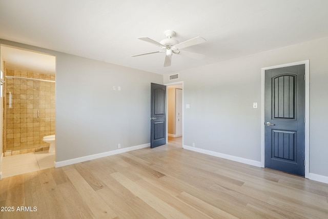 3138 N 82nd Pl, Scottsdale, AZ 85251 - spare room with light wood-style flooring, baseboards, a ceiling fan, and visible vents