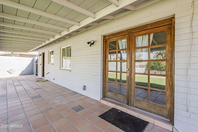 3138 N 82nd Pl, Scottsdale, AZ 85251 - view of patio / terrace featuring french doors