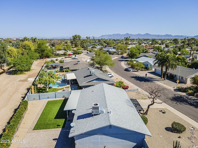 3138 N 82nd Pl, Scottsdale, AZ 85251 - bird's eye view with a mountain view and a residential view
