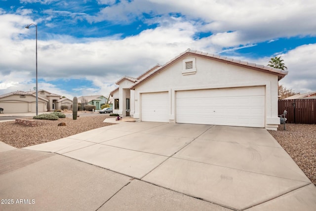 view of front of home featuring a garage