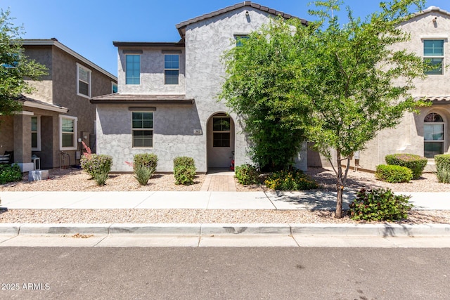 view of front of home with stucco siding
