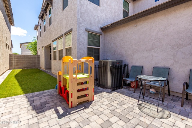 view of patio / terrace with a fenced backyard