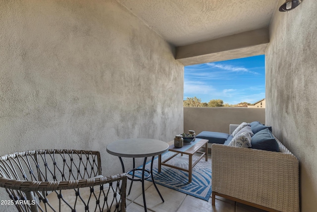 balcony featuring outdoor lounge area