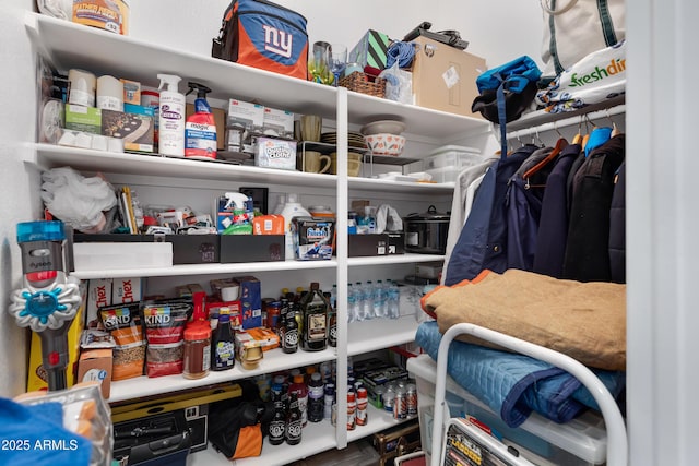 view of pantry