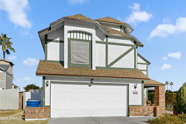 view of front facade featuring a garage