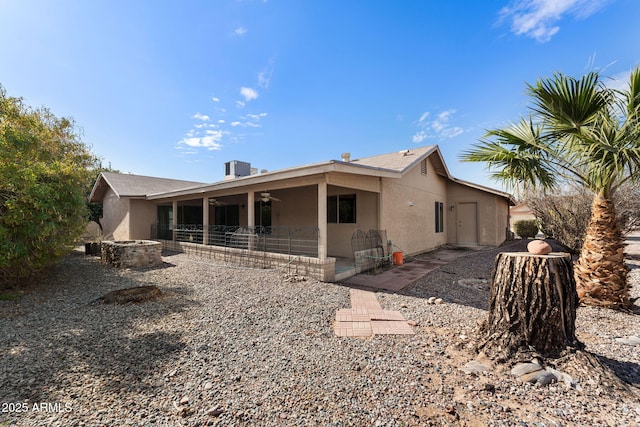 rear view of house featuring a patio area