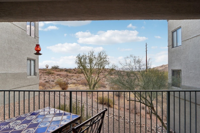 view of balcony