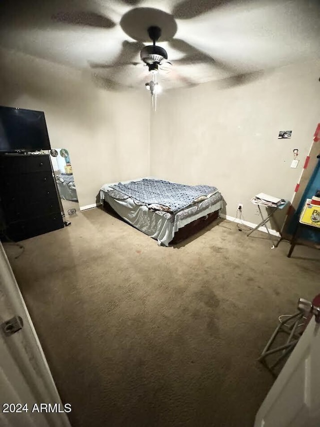 3840 N 43rd Ave Unit 29, Phoenix, AZ 85031 - carpeted bedroom featuring ceiling fan