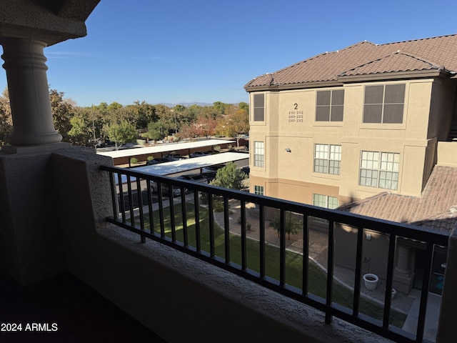 view of balcony