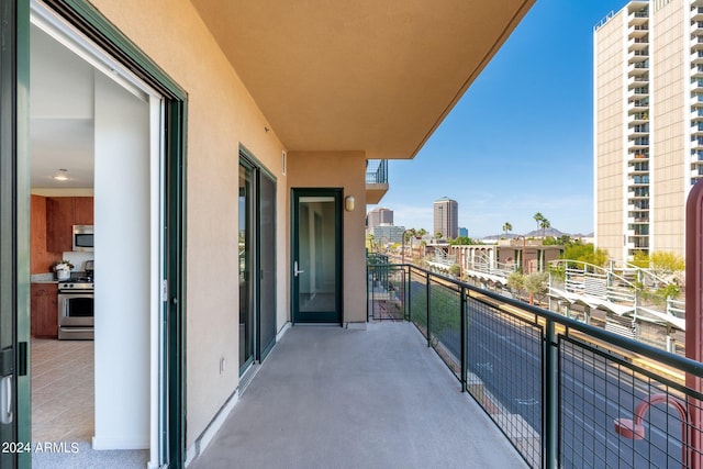 view of balcony