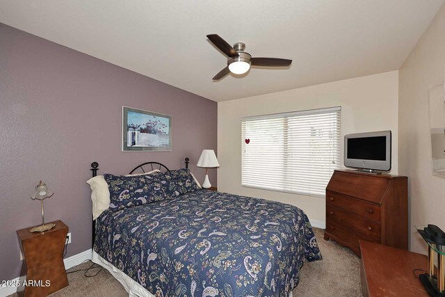 9235 N 101st St, Scottsdale, AZ 85258 - bedroom with carpet flooring and ceiling fan