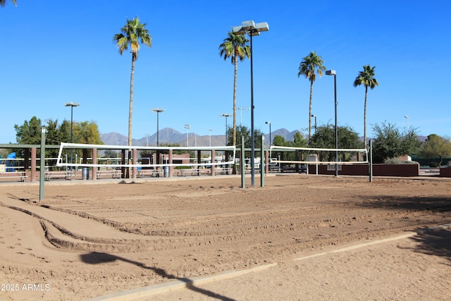 9235 N 101st St, Scottsdale, AZ 85258 - view of home's community with volleyball court and a mountain view