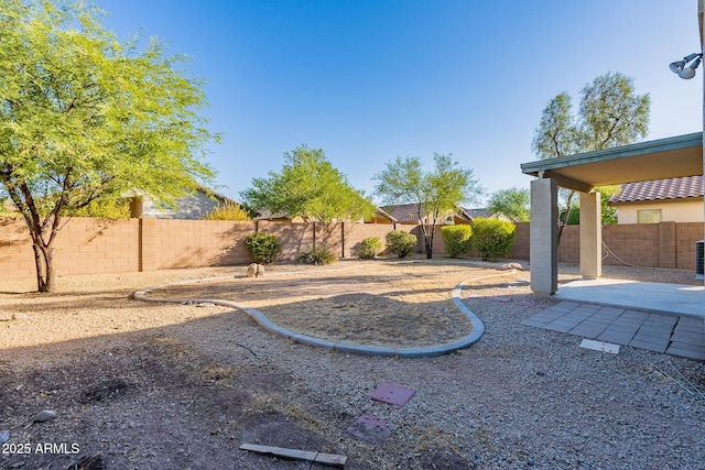 view of yard featuring a patio