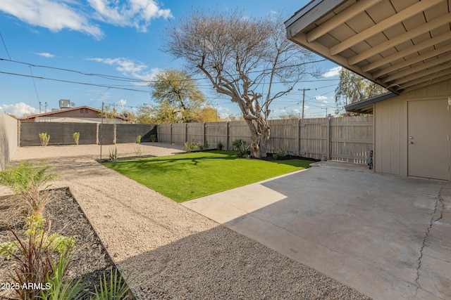 view of yard with a patio