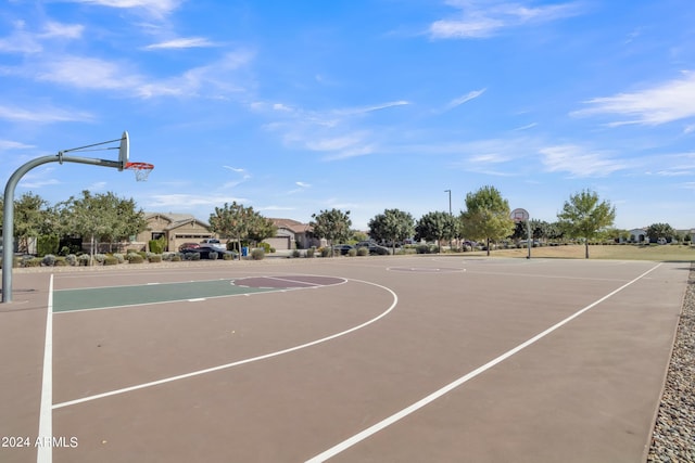 view of sport court