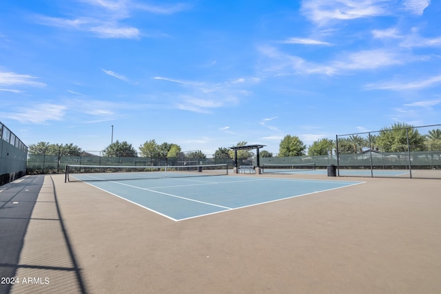 view of sport court