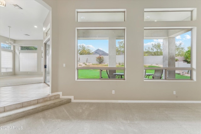 16615 N 109th Pl, Scottsdale, AZ 85255 - unfurnished room featuring recessed lighting, baseboards, visible vents, and carpet