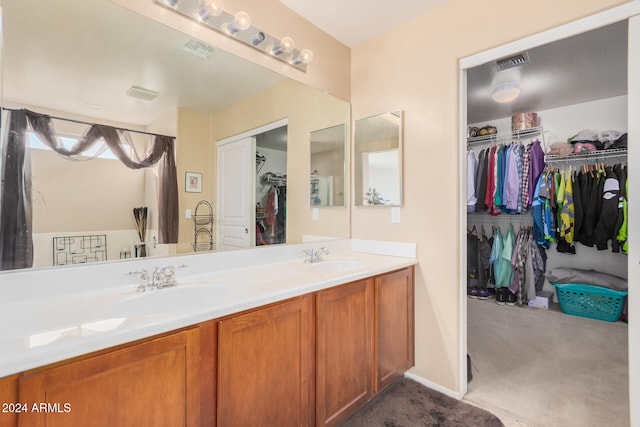 bathroom with vanity