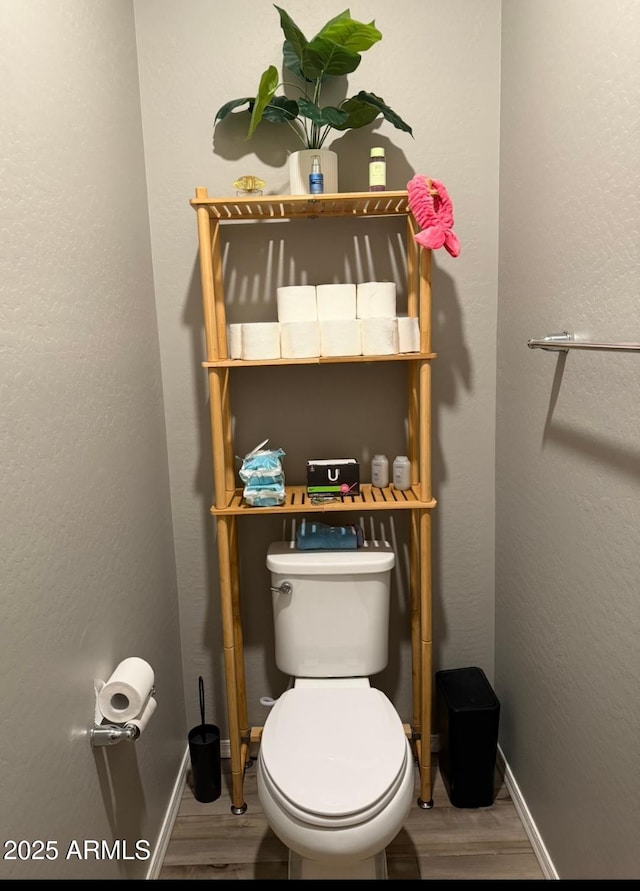 1418 E Jacqueline Pl, Casa Grande, AZ 85122 - bathroom with wood finished floors, baseboards, and toilet