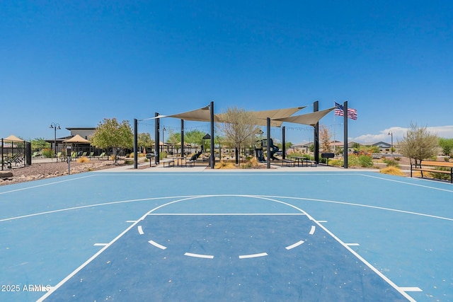 view of sport court