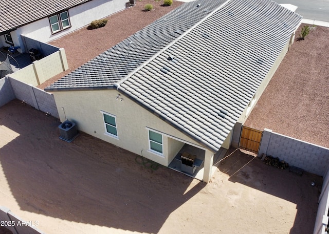 view of subject property
