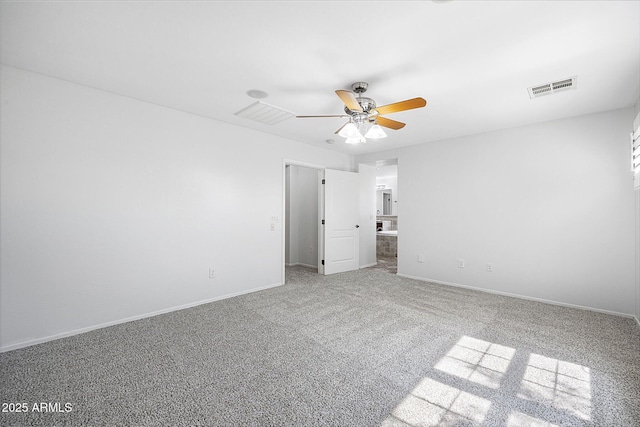 970 S Henry Ln, Gilbert, AZ 85296 - unfurnished bedroom featuring carpet flooring, a ceiling fan, and ensuite bath