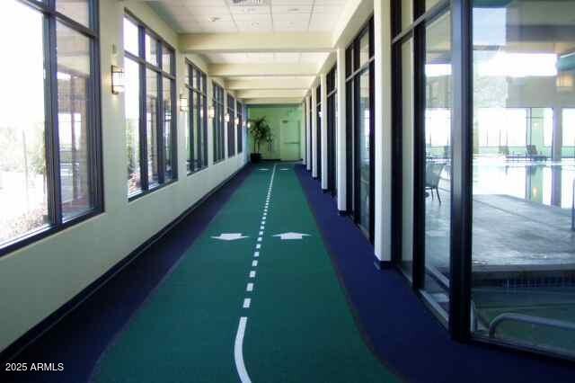 hallway featuring plenty of natural light