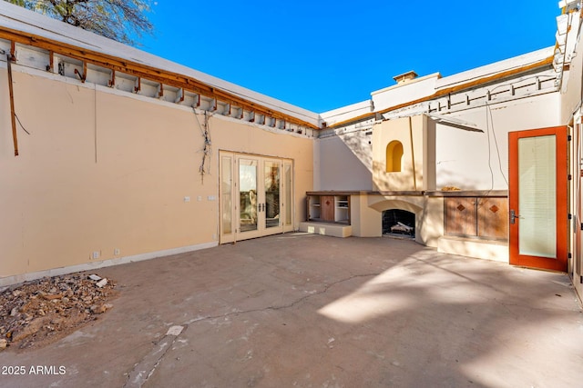 view of patio with french doors