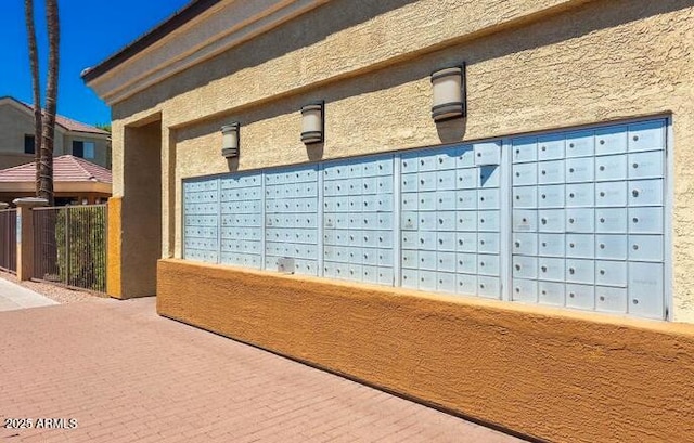 view of community featuring mail boxes