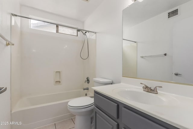 12825 W Virginia Ave, Avondale, AZ 85392 - bathroom featuring vanity, shower / tub combination, and tile patterned flooring