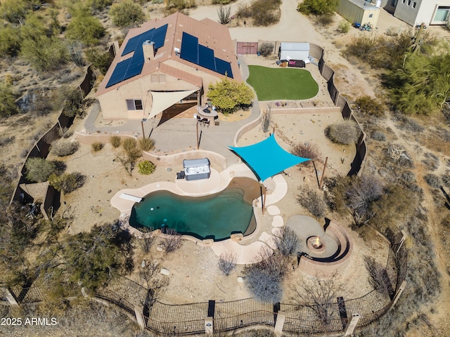 birds eye view of property