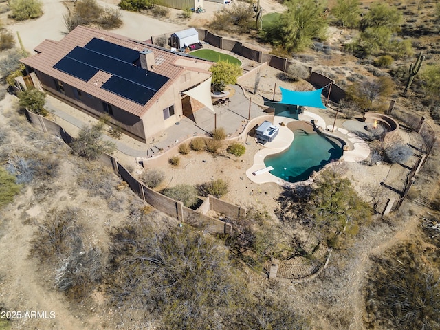 drone / aerial view