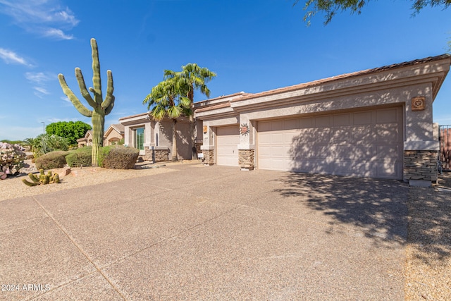 view of front of house featuring a garage