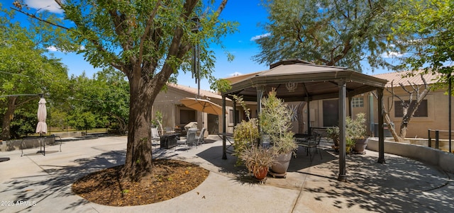 2311 W Dobbins Rd, Phoenix, AZ 85041 - view of patio featuring a gazebo
