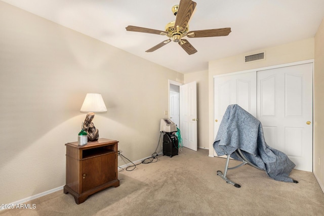 19029 N 36th St, Phoenix, AZ 85050 - carpeted bedroom featuring a closet, a ceiling fan, and baseboards