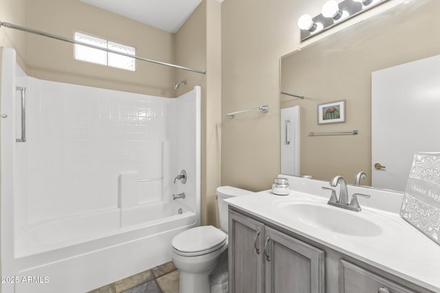 17882 N Painted Spurge Ct, Surprise, AZ 85374 - bathroom featuring toilet,  shower combination, and vanity