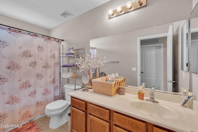 2198 W Pima Ave, Coolidge, AZ 85128 - full bath with vanity, tile patterned floors, and curtained shower