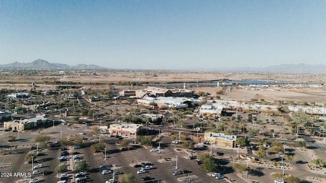 bird's eye view featuring a mountain view