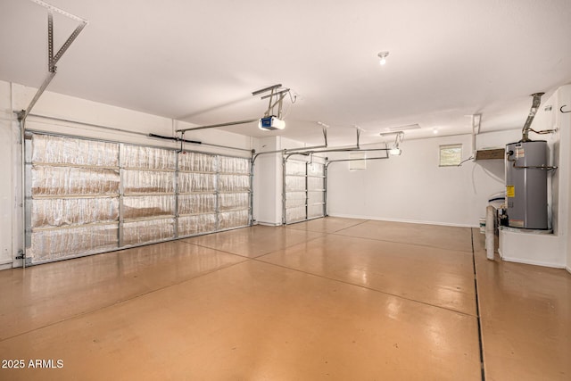 8214 S 48th Dr, Laveen, AZ 85339 - garage featuring water heater, a garage door opener, and baseboards