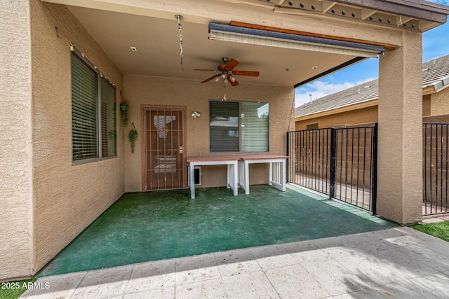 8214 S 48th Dr, Laveen, AZ 85339 - view of patio with ceiling fan