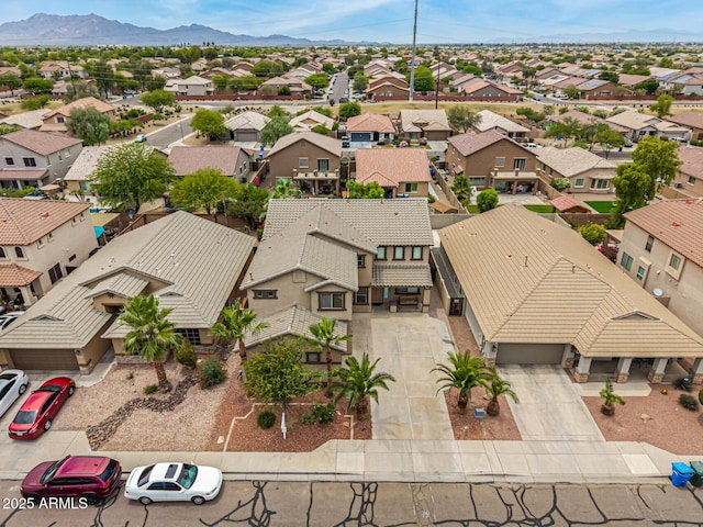 8214 S 48th Dr, Laveen, AZ 85339 - aerial view of residential area with a mountainous background