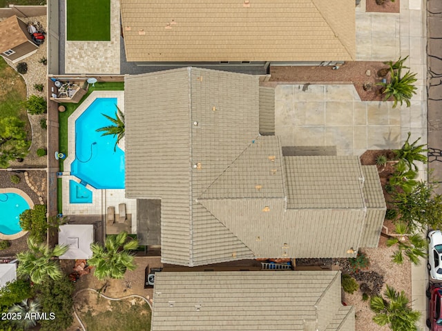 8214 S 48th Dr, Laveen, AZ 85339 - aerial view of a pool area